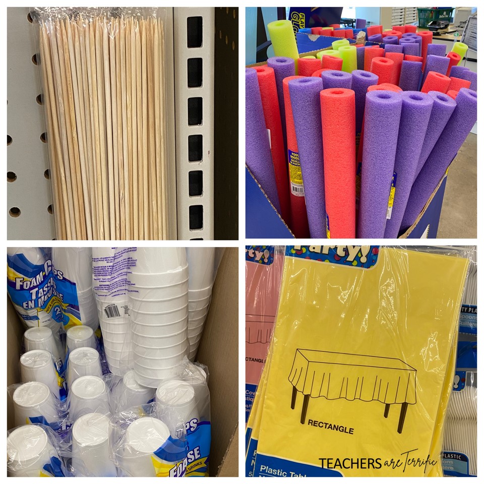 Bargains for STEM class found at Dollar Tree- 28+ items included in this blog